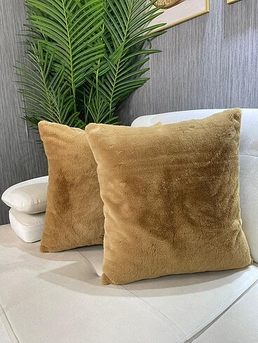 Peluş rabbit kırlent kılıfı 2 Adet