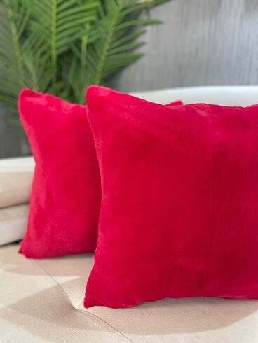 Peluş rabbit kırlent kılıfı 2 Adet