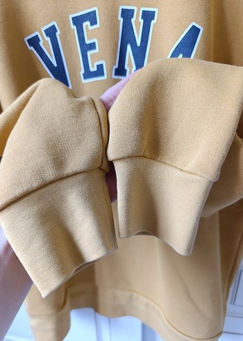 Vena Sarı Kadın Sweatshirt VENA Baskılı