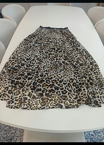 Leopar desen Uzun etek