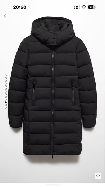 Kapüşonlu kapitone anorak - Görsel 5