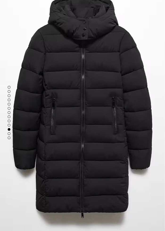 Kapüşonlu kapitone anorak - Görsel 5