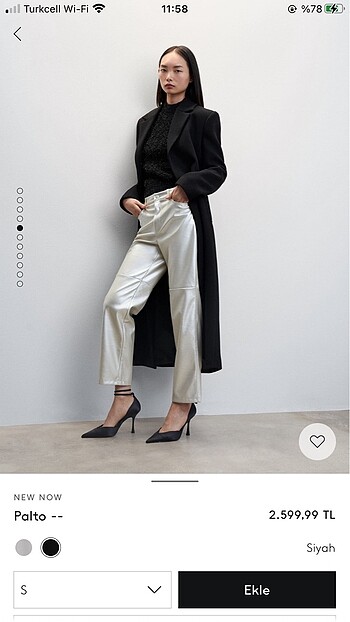 Şık MANGO PALTO - Görsel 5