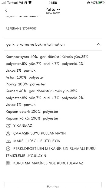 Şık MANGO PALTO - Görsel 6