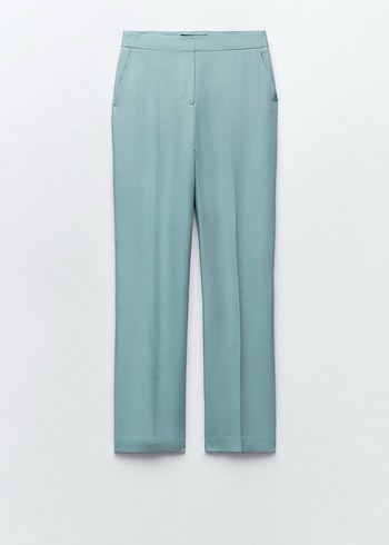 Zara Mavi Straight Fit Pantolon