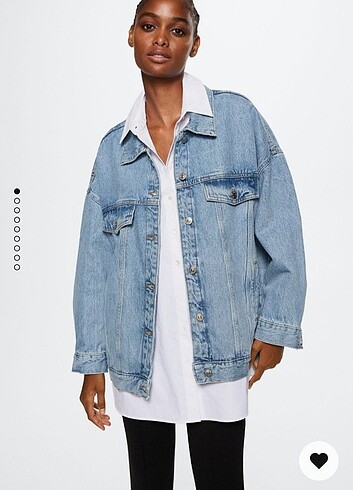 Mango Oversize Kot ( Denim ) Ceket 
