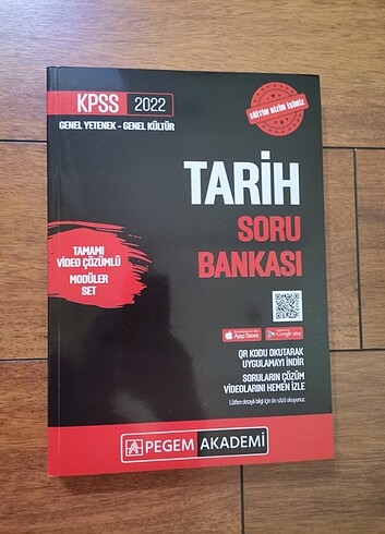 2022 PEGEM YAYINLARI KPSS TARİH SORU BANKASI 