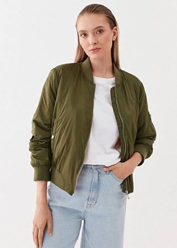 Bershka Haki Bomber Ceket