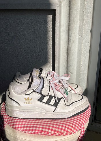 38,5 Beden beyaz Renk Adidas forum low