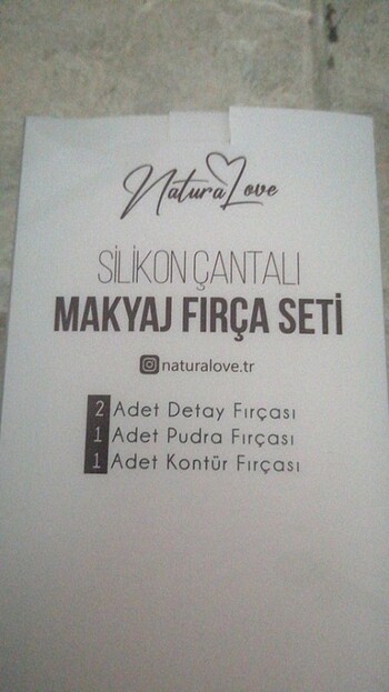 Diğer Naturelove makyaj fırça seti