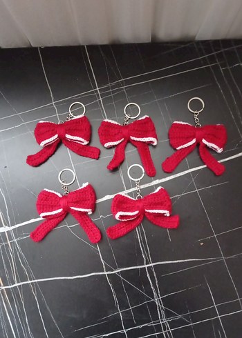 Örgü Fiyonk Anahtarlık 5 adet fiyatı - Görsel 2