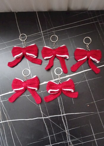 Örgü Fiyonk Anahtarlık 5 adet fiyatı - Görsel 4