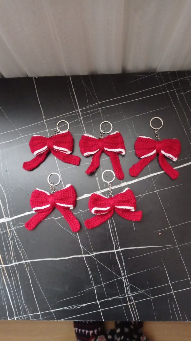 Örgü Fiyonk Anahtarlık 5 adet fiyatı - Görsel 3