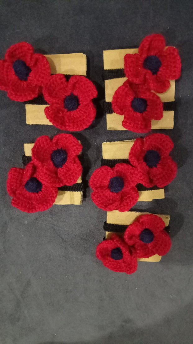 çift gelinçik toka 5 adet var - Görsel 3