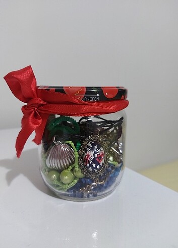 15 Parça Gizemli Takı Kavanozu Jewelry Jar
