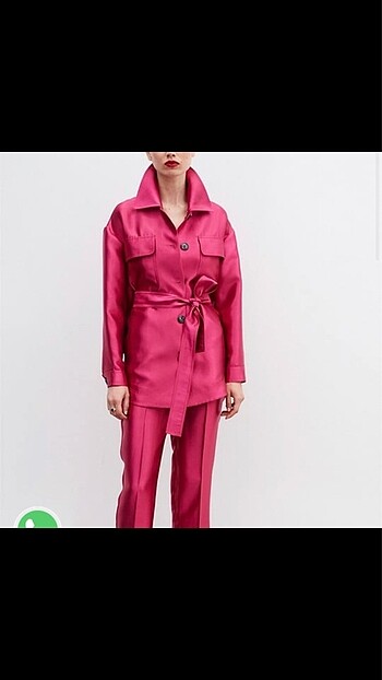 İpekyol pembe saten ceket