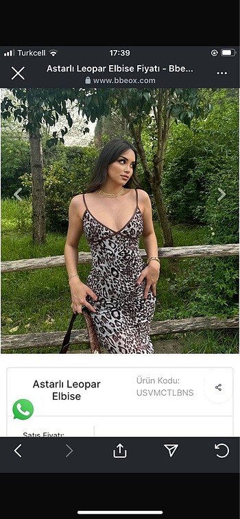 leopar elbise