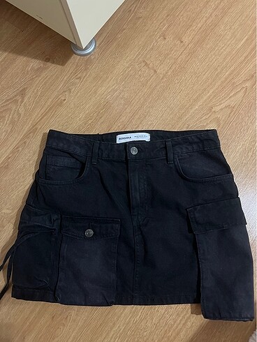 bershka kargo etek