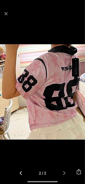 Bershka pembe forma tshirt