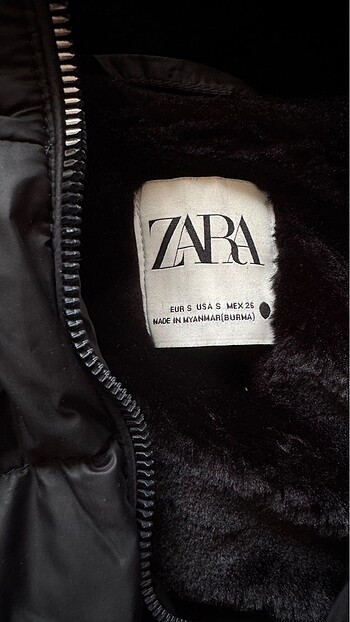 Zara Zara kaz tüyü mont