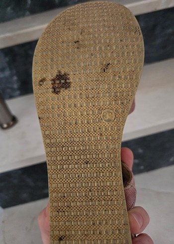 Pembe Süet Kadın Dolgu Topuk sandelet - Görsel 4