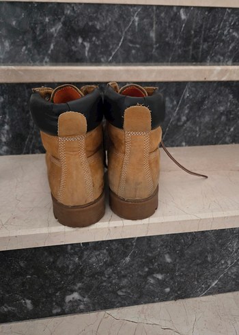 Kahverengi Süet Kadın Botları Blok Topuklu - Görsel 2