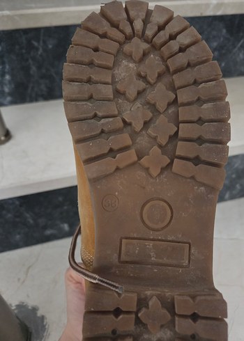 Kahverengi Süet Kadın Botları Blok Topuklu - Görsel 4