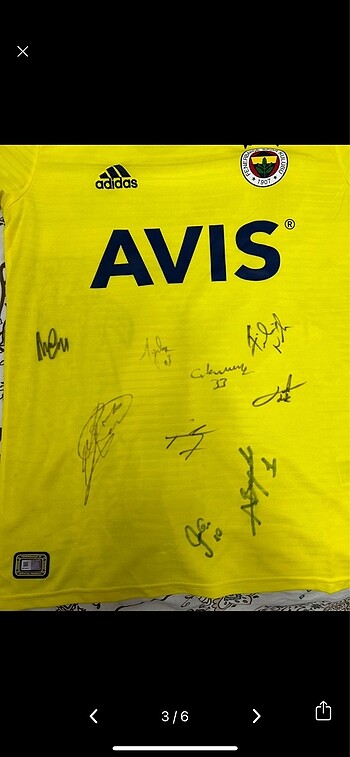 36 Beden Orijinal imzalı Fenerbahçe forması