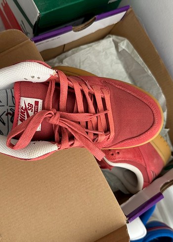 Nike Pembe Süet Kadın Spor Ayakkabı Wedge Topuklu