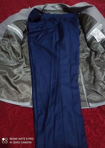 Gri Düğmeli Erkek Takım Elbise Ceketi - Görsel 10