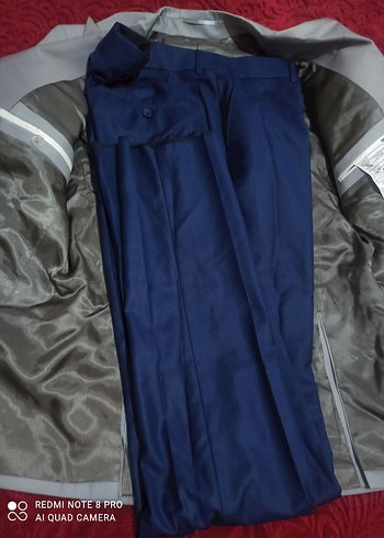 Gri Düğmeli Erkek Takım Elbise Ceketi - Görsel 11