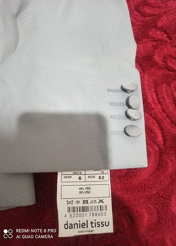 Gri Düğmeli Erkek Takım Elbise Ceketi - Görsel 5