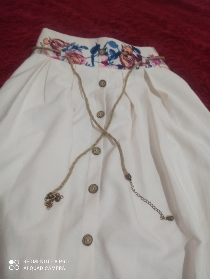 Çiçek Desenli uzun etek - Görsel 2