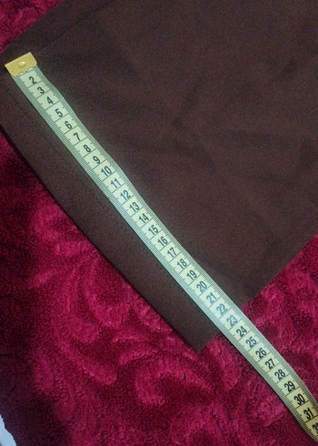 Kadın kahverengi Kumaş Pantolon - Görsel 8