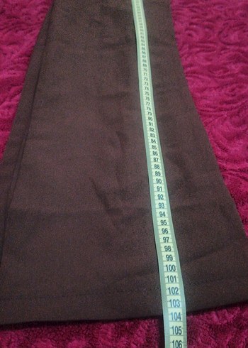 Kadın kahverengi Kumaş Pantolon - Görsel 7