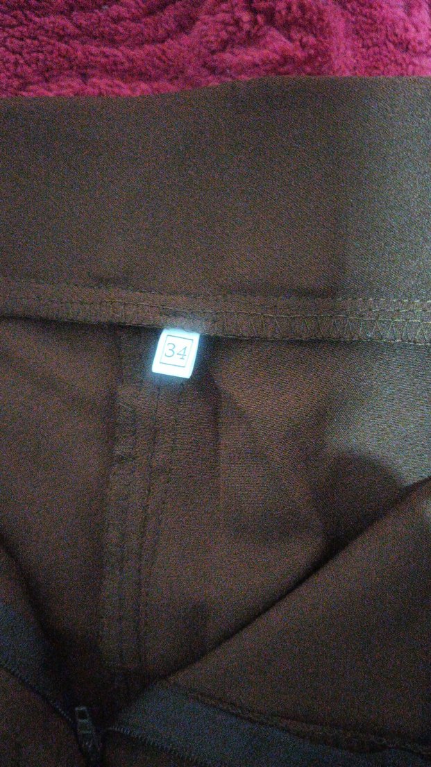 Kadın kahverengi Kumaş Pantolon - Görsel 4