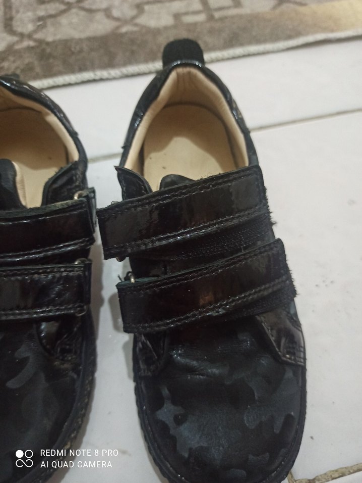 Kemerli Siyah Kamuflaj Desenli Erkek ayakkabı - Görsel 2