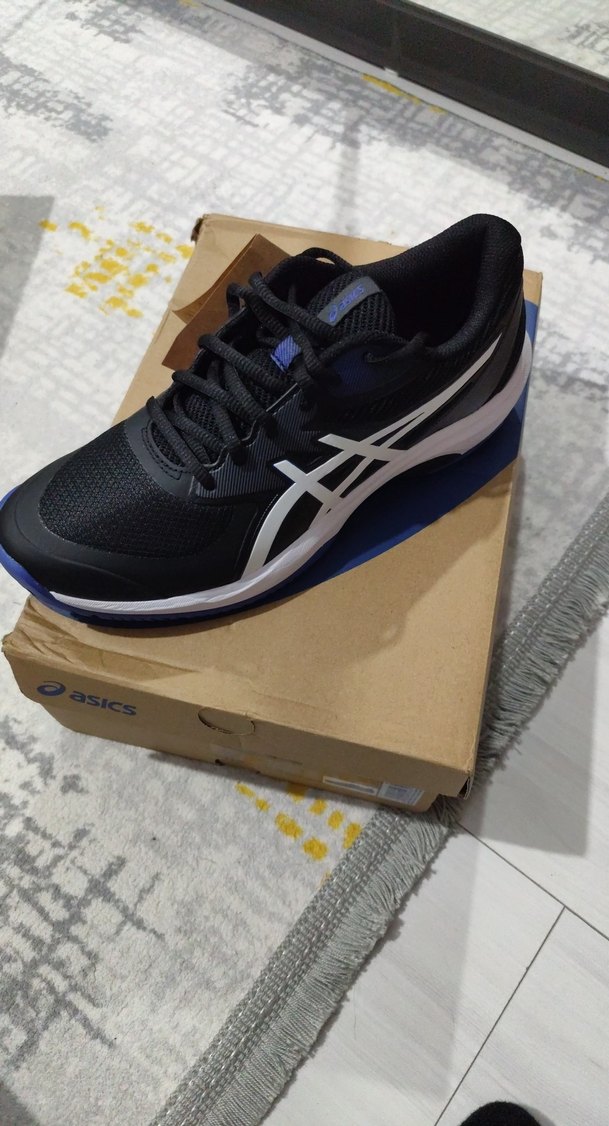 Erkek Spor Ayakkabı Siyah Mavi Velcro - Görsel 2