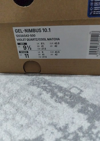 Asics Erkek Mor Spor Ayakkabı - Görsel 3