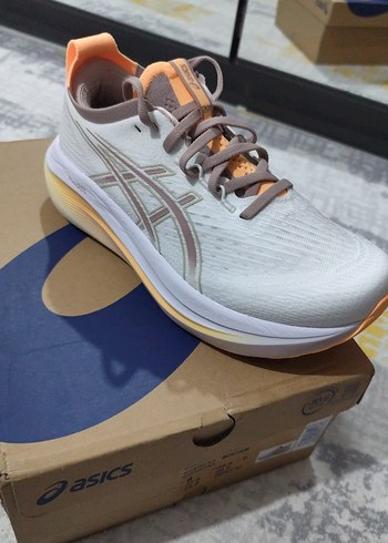 Erkek Spor Ayakkabısı Asics Bağcıklı Bej Gri - Görsel 2