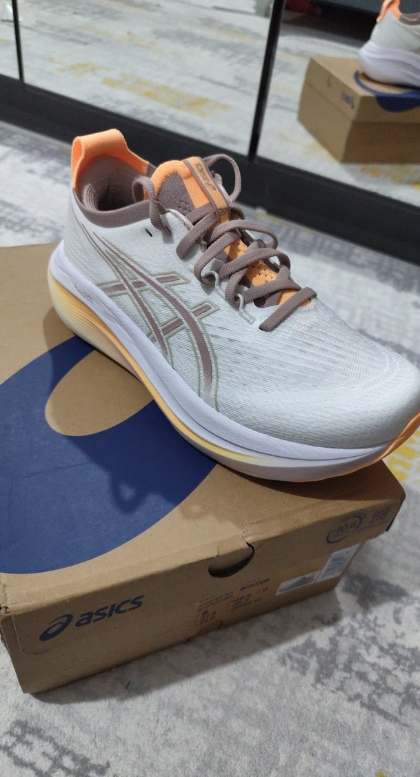 Erkek Spor Ayakkabısı Asics Bağcıklı Bej Gri - Görsel 2