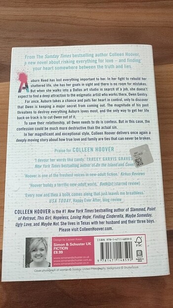  Confess - Colleen Hoover ingilizce kitap (itiraf)