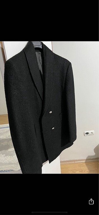 Şal yaka kaşe kaban