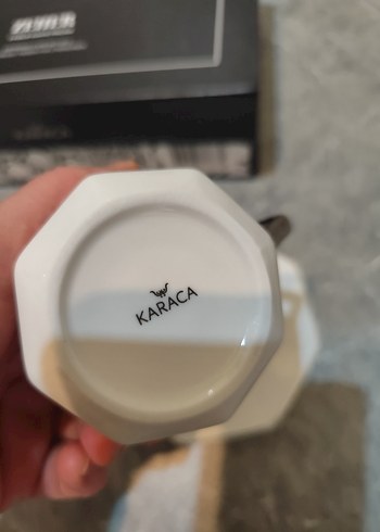 Beden beyaz Renk Karaca Beyaz 2'li Porselen Türk Kahvesi Fincanı