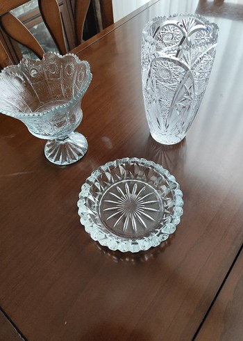 Beden kristal cam 3 parça şık kaliteli ürün