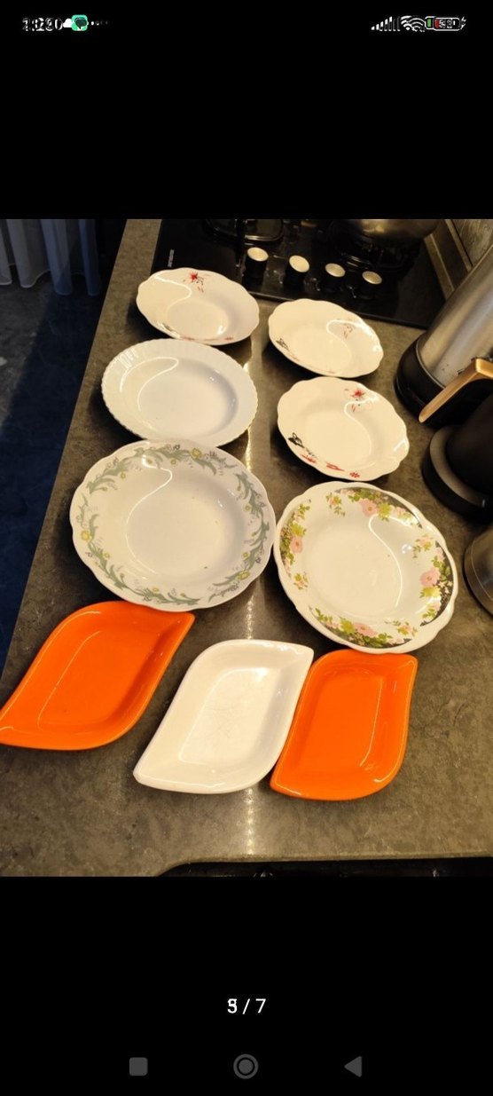 Çeşitli Desenlerde Beyaz Yemek Tabakları - Görsel 3