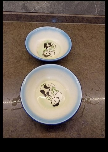 Mavi Kenarlı Leopar Desenli Tabak - Görsel 3