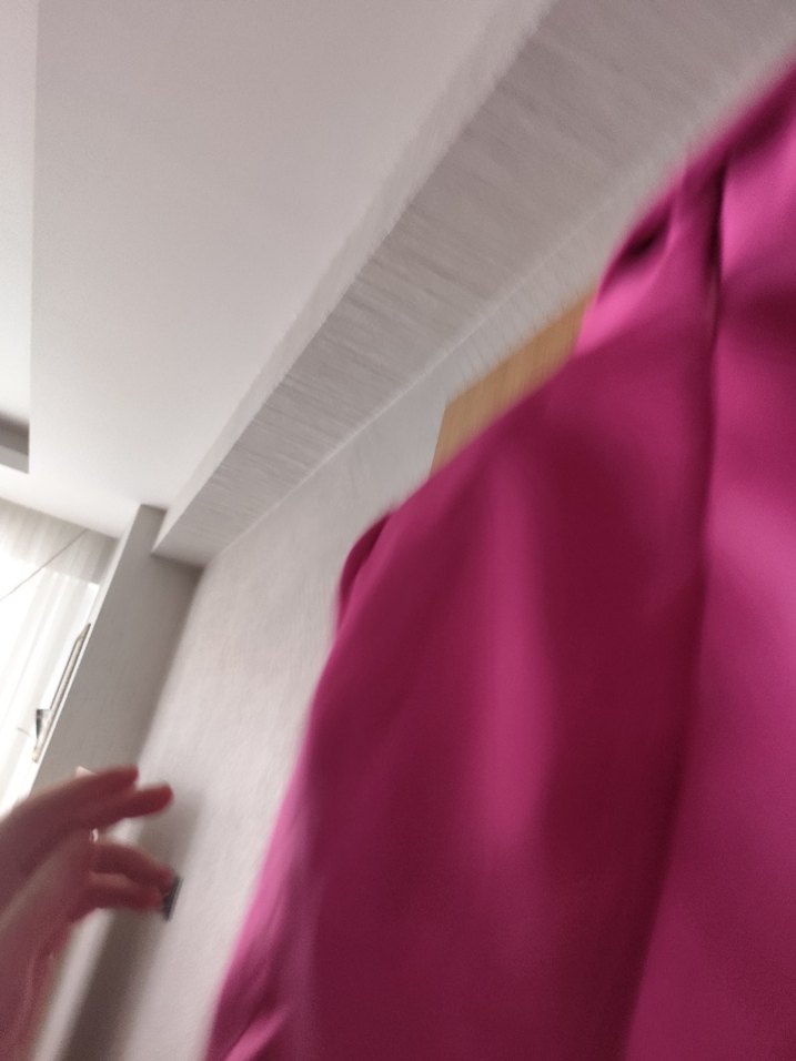 Parlak Pembe Uzun Kadın Sabahlık - Görsel 4