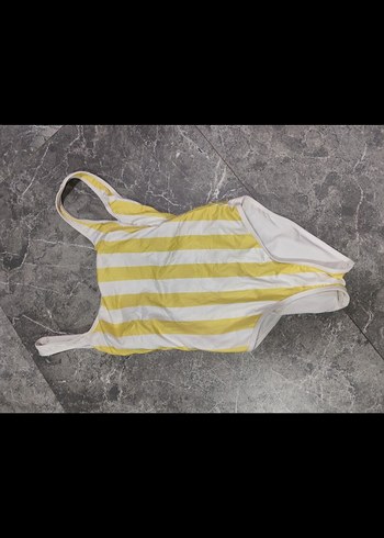 Sarı Çizgili İnce Askılı Mayo - Görsel 5