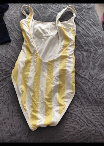 Sarı Çizgili İnce Askılı Mayo - Görsel 3